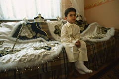 Young boy waiting for the circumcision